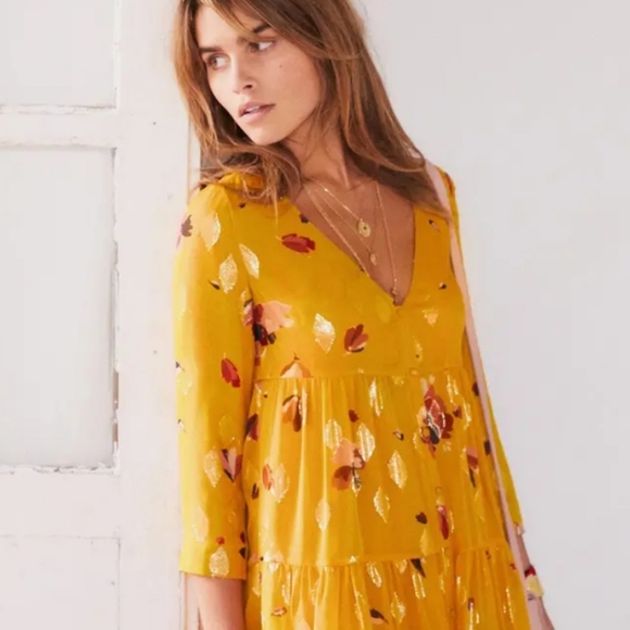 Sezane Aure Silk A-line Dress - Picture 2 of 5